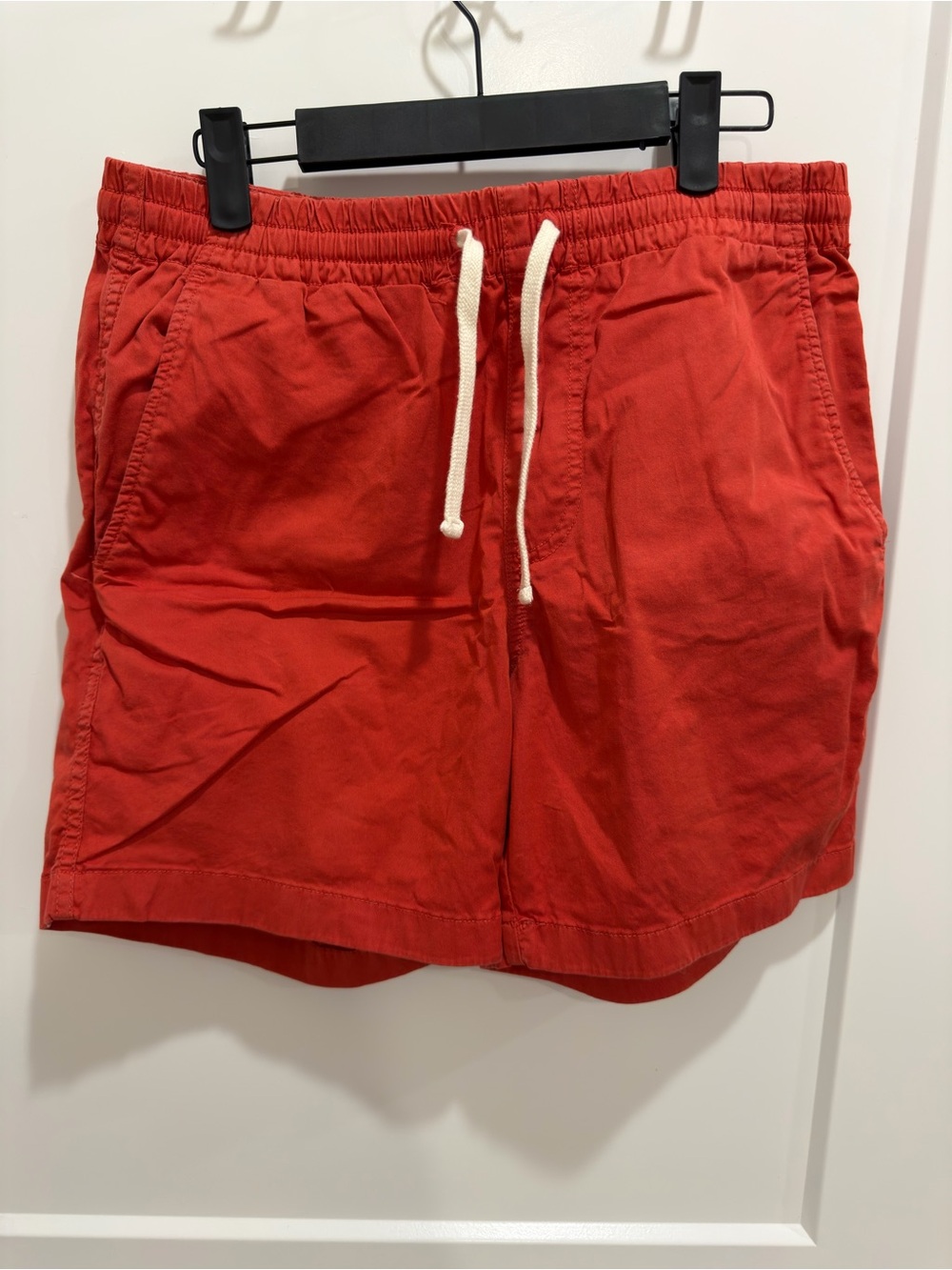 J. Crew Red Drawstring Cotton Men's Shorts